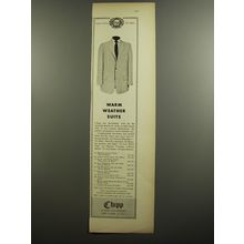 1952 Chipp Suits Ad - Warm Weather Suits