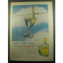 1959 Fleischmann's Gin Ad - Clean.. Clean.. Clean..