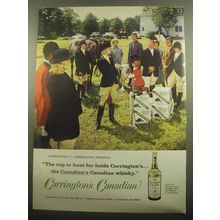 1959 Carrington's Canadian Whisky Ad - The cup to hunt for holds Carrington's