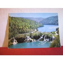 PLITVICKA JEZERA, CROATIA used postcard dated 1978 =