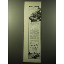 1960 Doubleday Book Advertisement - The Days Were Too Short by Marcel Pagnol