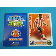 Carlos Edwards - Sunderland - Match Attax 2008/09 Football Card
