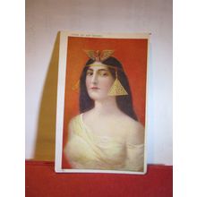 CLEOPATRA unused antique postcard by Spiegle art =
