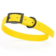 Dog Pet Waterproof Collar - W3/4" x L15"-18" - Lemon Yellow
