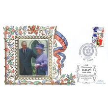 Queen Elizabeth II D-Day 60th Anniversary Rare Benham Ltd Edn FDC