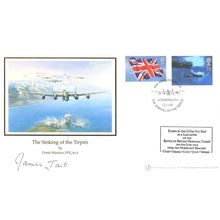James Tait The Sinking Of Tirplitz WW2 Frank Wootton Hand Signed FDC