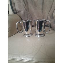 Pair of Silver Plated Mugs by Walker and Hall