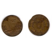 Great Britain/France. Brass Token 1801. dy18505