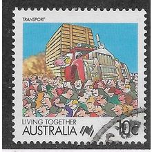AUS 1988 10c 'LIVING TOGETHER - TRANSPORT' FINE USED (EBID67-142)