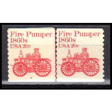 1908 20c Fire Pumper Very Fine MNH Dry Gum PNC 6/3 PA0546