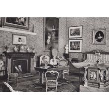 Queen Victoria Victorias Bed Bedroom Kensington Royal London Real Photo Postcard
