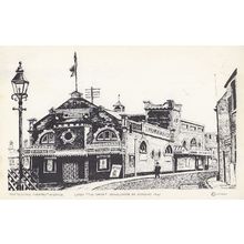 Wisbech Cambridge Electric Theatre Painting Postcard
