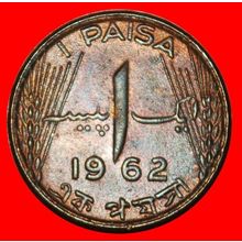 Ⰶ STAR & CRESCENT ERROR (1961-1963): PAKISTAN ★ 1 PICE 1962★LOW START★NO RESERVE