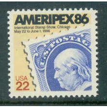2145 22c AMERIPEX 86 Fine MNH MA2006