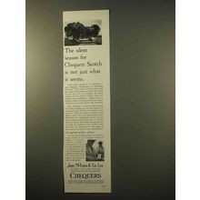 1963 Chequers Scotch Ad - The Silent Season
