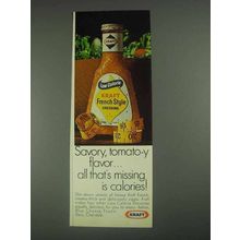 1967 Kraft French Style Dressing Ad - Savory, Tomato-Y