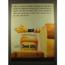 1967 Kraft Cheez Whiz Ad - Gets You Out of a Jam