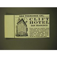 1924 Clift Hotel San Francisco Ad