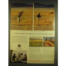 1962 Canadian Club Whisky Ad - If you like hunting with a sting in it