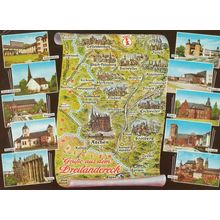 Dreilandereck Switzerland Map Postcard