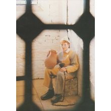 Prisoner at Northleach Prison Northleach Cotswolds Correction Waxwork Postcard