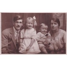 Family Portrait Alexandra Parade Toy Dog Weston Super Mare Postcard