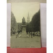 STATUE DE SIMON STEVIN, BRUGES, BELGIUM unused antique postcard BRUSSELS /