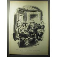 1953 Cartoon by Whitney Darrow, Jr. - When you asked me to work late