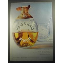 1956 Haig & Haig Pinch Scotch Ad - Half empty, says the pessimist