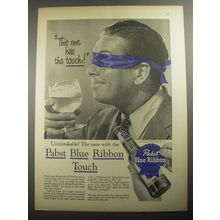 1956 Pabst Blue Ribbon Beer Ad - This one has the touch