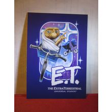 E.T., EXTRA-TERRESTRIAL, UNIVERSAL STUDIOS, FLORIDA. USA unused postcard =