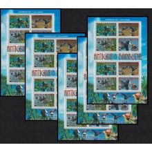 Antigua and Barbuda Birds WWF Caribbean Coot 5 MSs 2009 MNH SG#MS4263