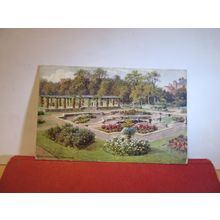 DENTON GARDENS, WORTHING, SUSSEX by A R Quinton used vintage postcard 1935 pm =