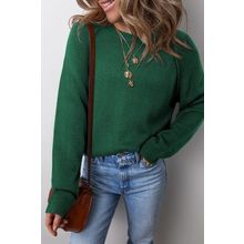 Evergreen Raglan Sleeve Crew Neck Sweater