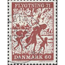 DENMARK, Refugee Fund, brown 1971, 60ore