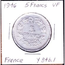 1946 France 5 Francs Coin