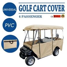 Golf Cart Enclosure, 4-Person Golf Cart Cover, 4-Sided Fairway Deluxe, 300D ...