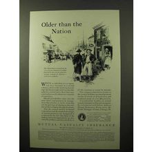 1929 Mutual Casualty Insurance Ad - Older Than Nation