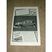 1929 Nash 400 Car Ad, Chassis Lubrication!!!