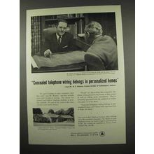 1957 Bell Telephone Ad - Concealed Wiring Belongs