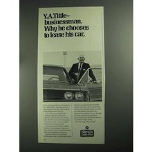 1968 Chrysler Leasing System Ad - Y.A. Tittle