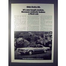 1973 Oldsmobile Delta 88 Car Ad - Tough Cookie
