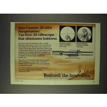 1976 Bushnell Scope Ad - Custom .22 with Rangemaster