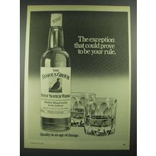 1980 The Famous Grouse Scotch Ad - The Exception
