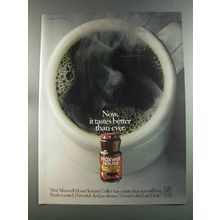 1982 Maxwell House Instant Coffee Ad - Tastes Better