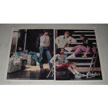 1983 2-page El Greco Candie's Shoes Ad - Winter Sports