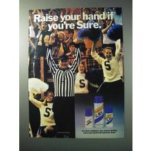 1986 Sure Deodorant Ad - Raise Your Hand