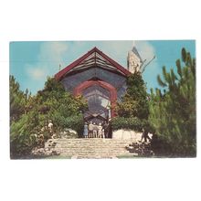 WAYFARER'S CHAPEL, PORTUGUESE BEND, CALIFORNIA, USA unused vintage postcard =