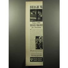 1951 Belgian Tourist Bureau Ad - Belgium Today's big travel magnet for Americans