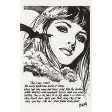 Vampire Bats Control You In Misty Girls 1970s Horror Comic Postcard
